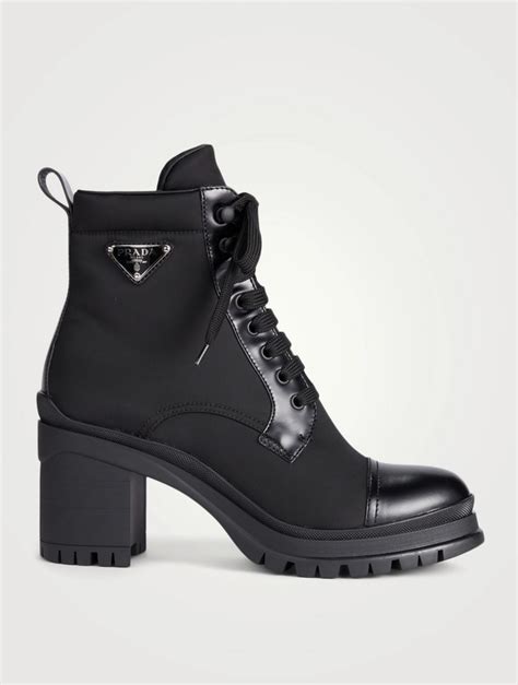 prada leather & nylon quilted bag|prada leather boots.